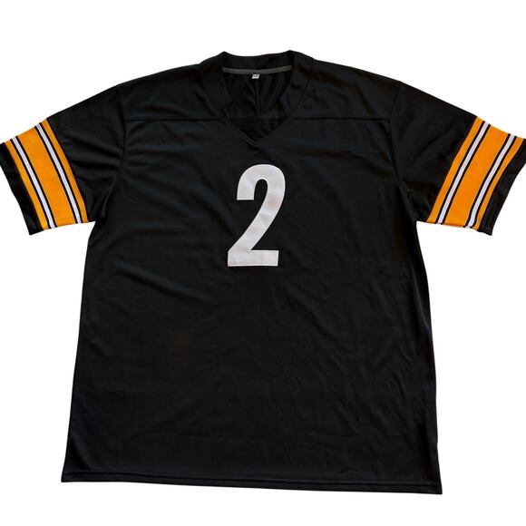 Pittsburg Steelers Justin Fields #2 Football Jersey Mens Sz 3XL Black Unbranded - Picture 2 of 8